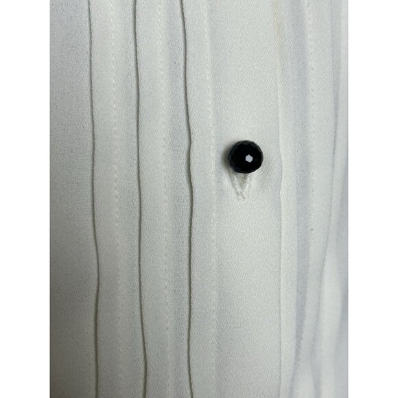 Koret Blouse Women's Sz 10 Vintage Cream Long Sleeve Semi Sheer Top Button Front - Picture 5 of 9